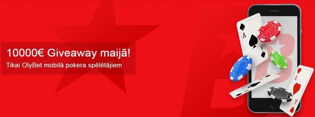 Olybet gibt 10.000 € an Pokerspieler frei